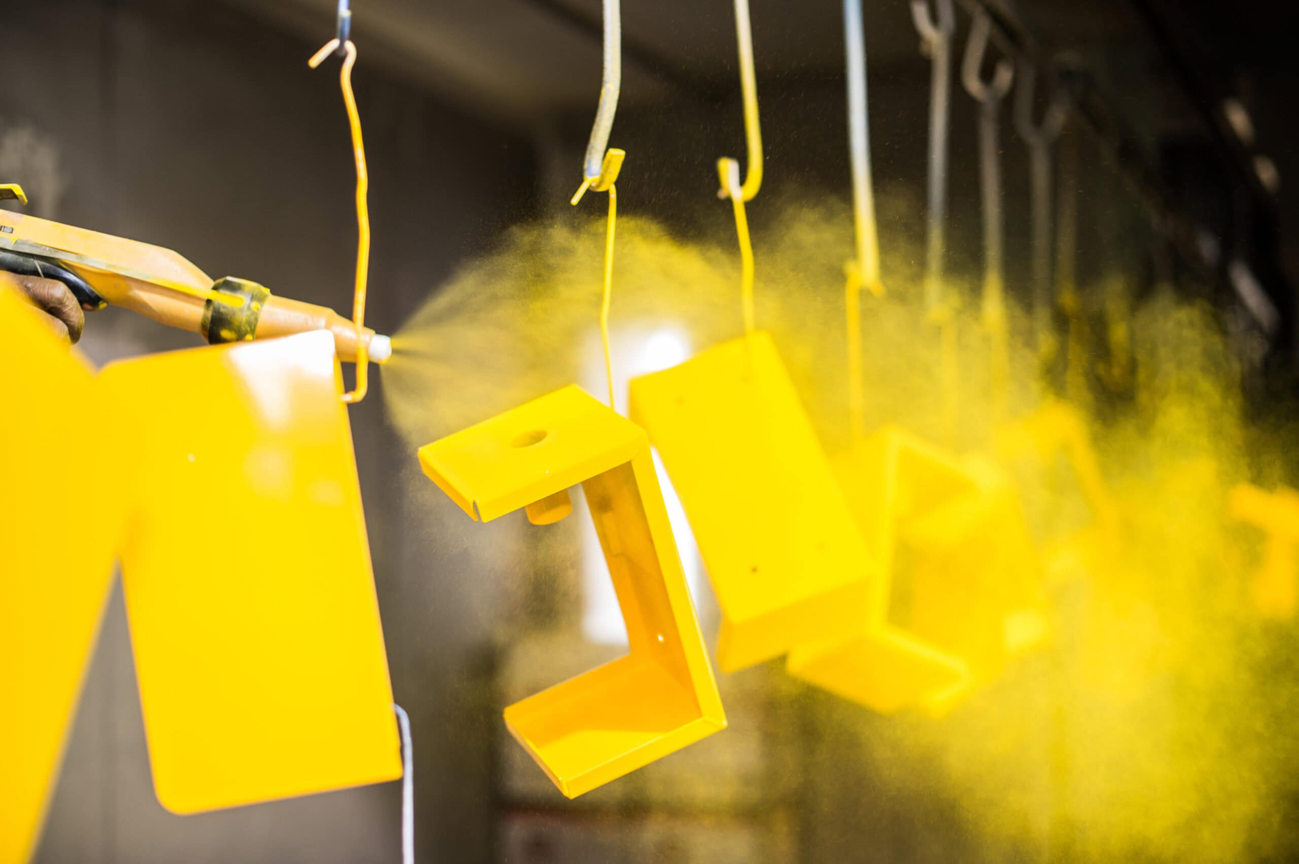 Powder coating finish